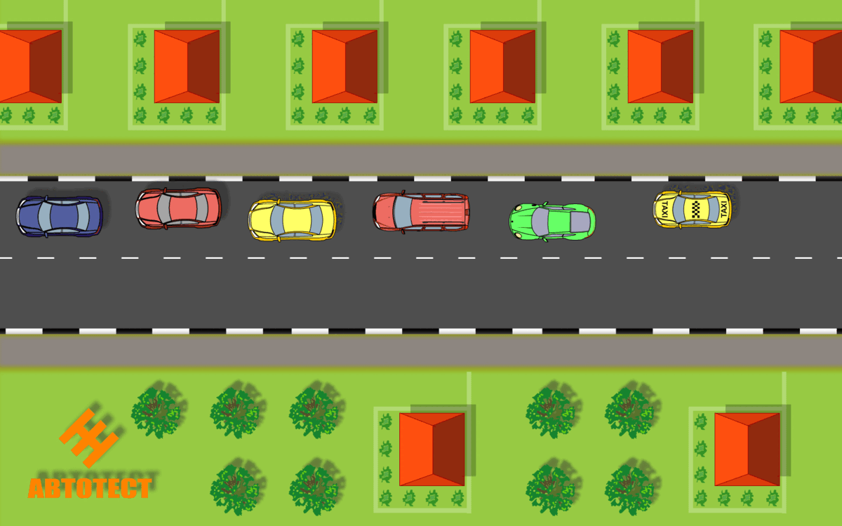 Нарушений ПДД нет.