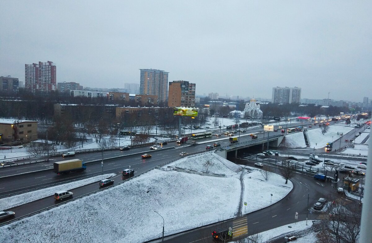 Зимнее утро. Утро моё. Вид из окна мой. Фото моё.