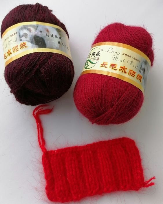 Пряжа пух норки