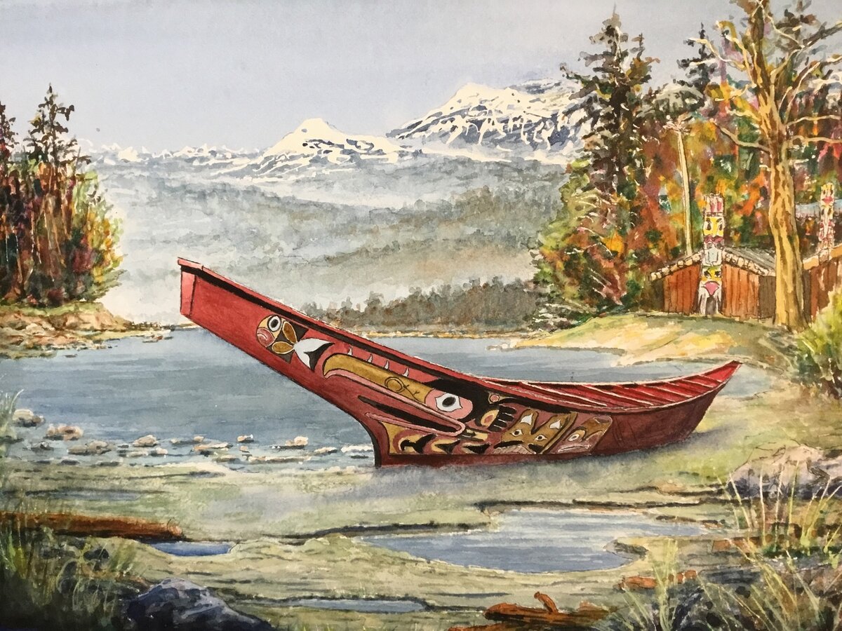 Haida-Indian-Canoe