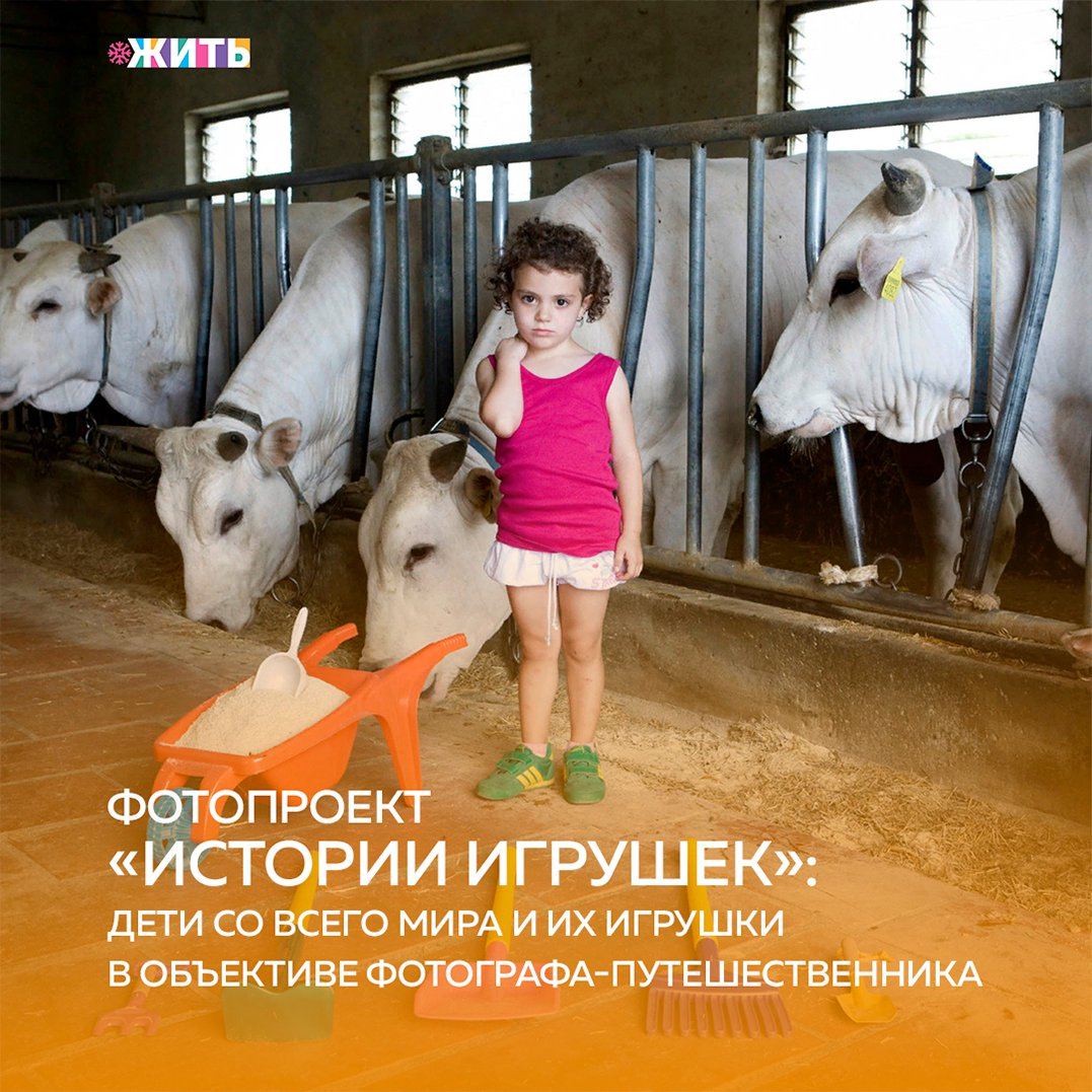 Несмотря на огромную разницу в условиях жизни детей разных стран, их объединяет одно: гордость за свои игрушки☺ 
Фотограф Габриэле Галимберти провел более двух лет, путешествуя по миру и фотографируя детей и их игрушки. Он посетил более 50 стран. Серия «Истории игрушек» показывает как огромный разрыв в социальных и экономических условиях, в которых растут дети в разных странах, так и уникальные характеры самих героев серии☝

Фотограф фиксировал спонтанную и естественную радость, которая объединяет всех детей, несмотря на разные культуры и условия их жизни. Неважно, владеет ребенок коллекцией разнообразных машинок или единственной плюшевой обезьянкой, их гордость за свои игрушки вдохновляет, веселит и заставляет задуматься😌

А у Вас есть любимая игрушка, воспоминания о которой до сих пор с Вами?

#жить #проектжить