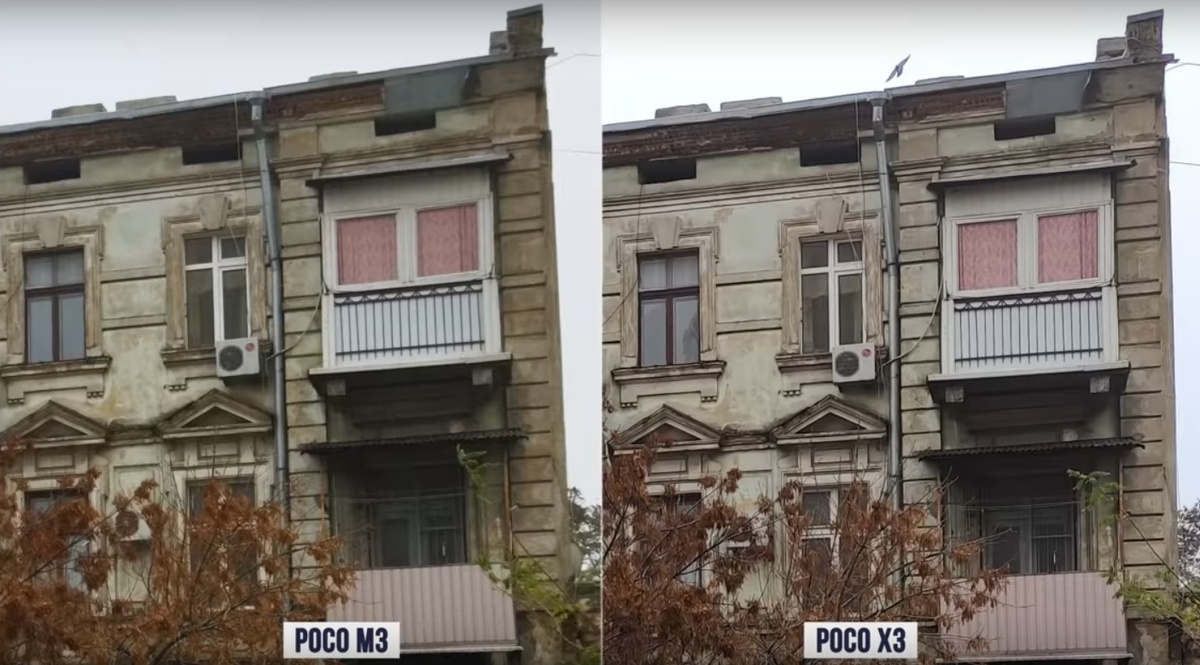 Фото сравнение с Poco x3 (днём)