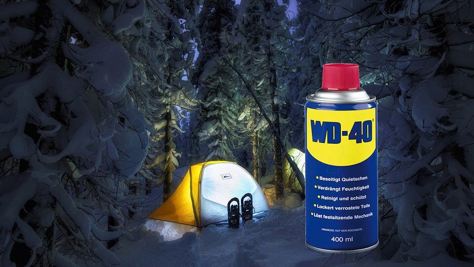 WD — 40 ПРИМЕНЕНИЕ ДЛЯ ПОХОДНОГО СНАРЯЖЕНИЯ И НЕ ТОЛЬКО