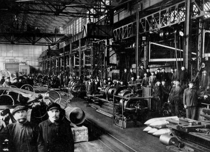 Путиловский завод. Лафето-снарядная мастерская. Источник фото: shnyagi.net