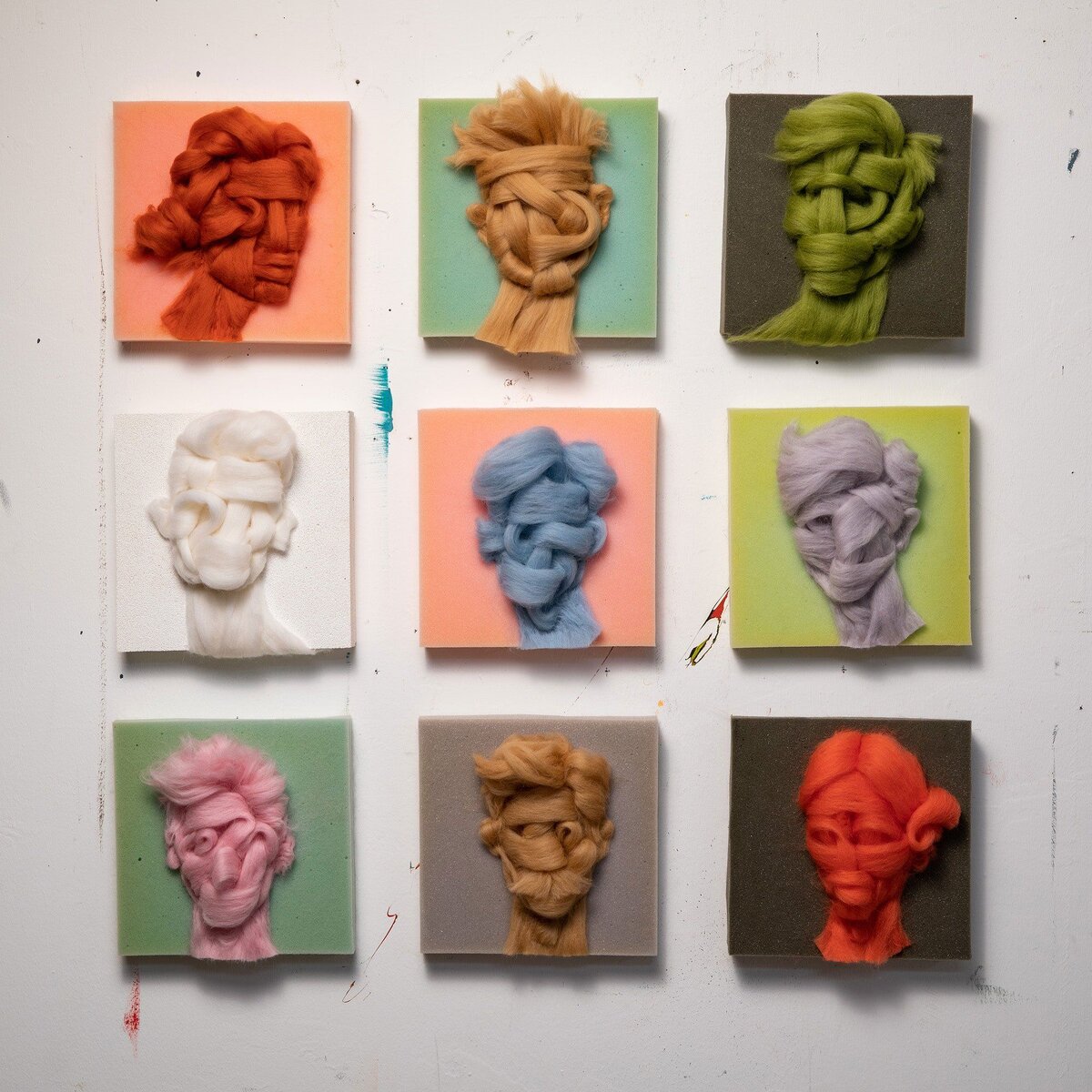 Салман Хошроо "Шерстяные портреты на пене"