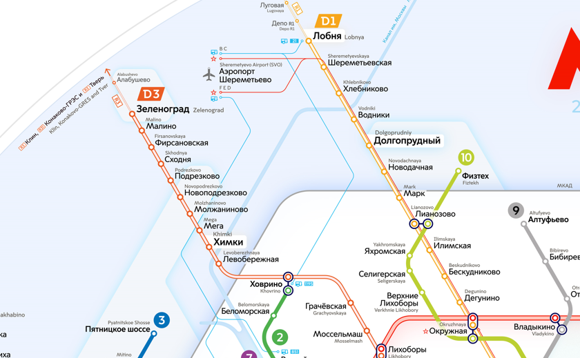 Морское метро схема