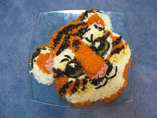 Рецепт салата Тигренок - вкусная закуска для всей семьи