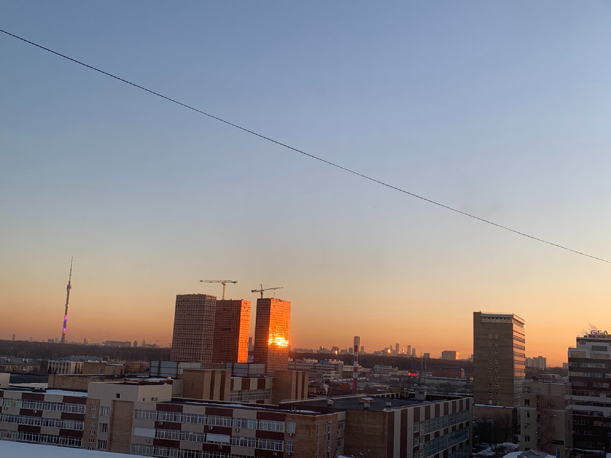 Москва. Вид с балкона. 