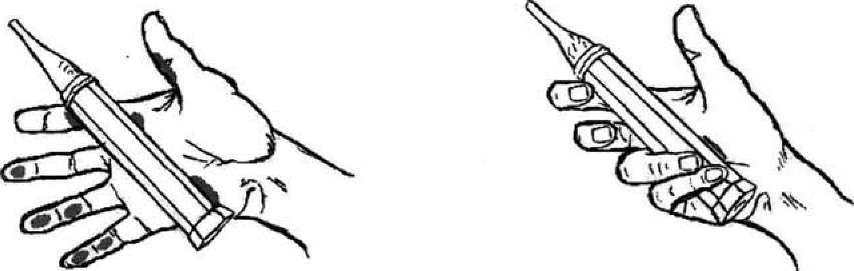 Способ держания (хват) ракетки