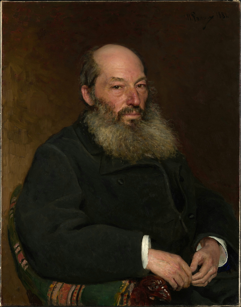 И.Е.Репин "Портрет поэта Афанасия Афанасьевича Фета" 1882 г.