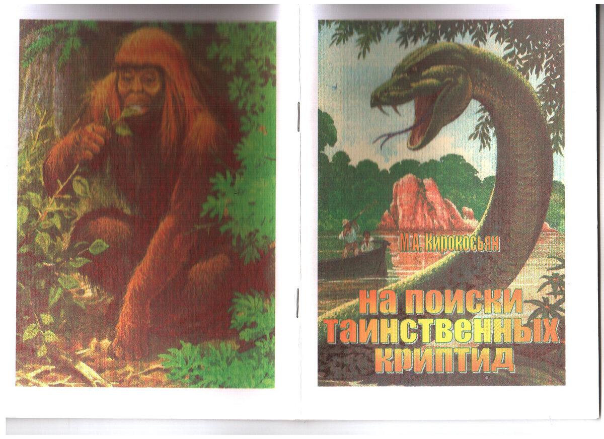 Книга астраханского краеведа М.А. Кирокосьяна. На поиски таинственных криптид. - Астрахань, 2002.