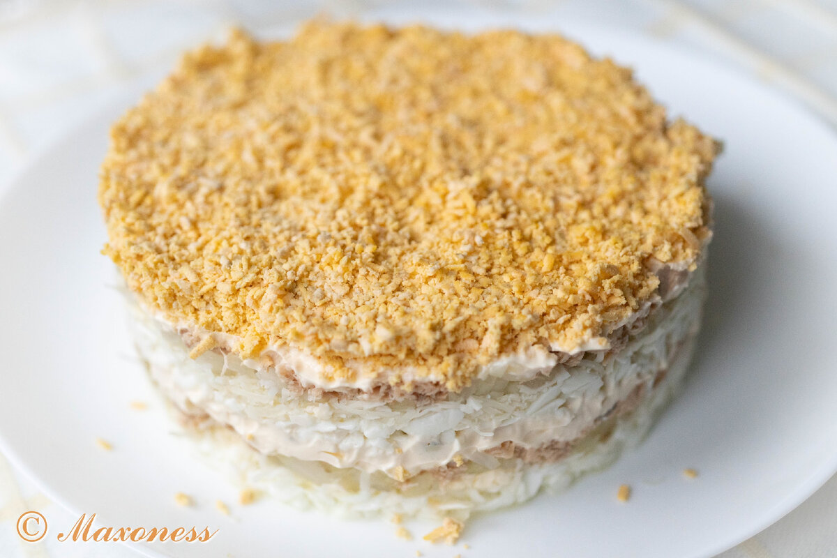 Салат «Мимоза». Русская кухня