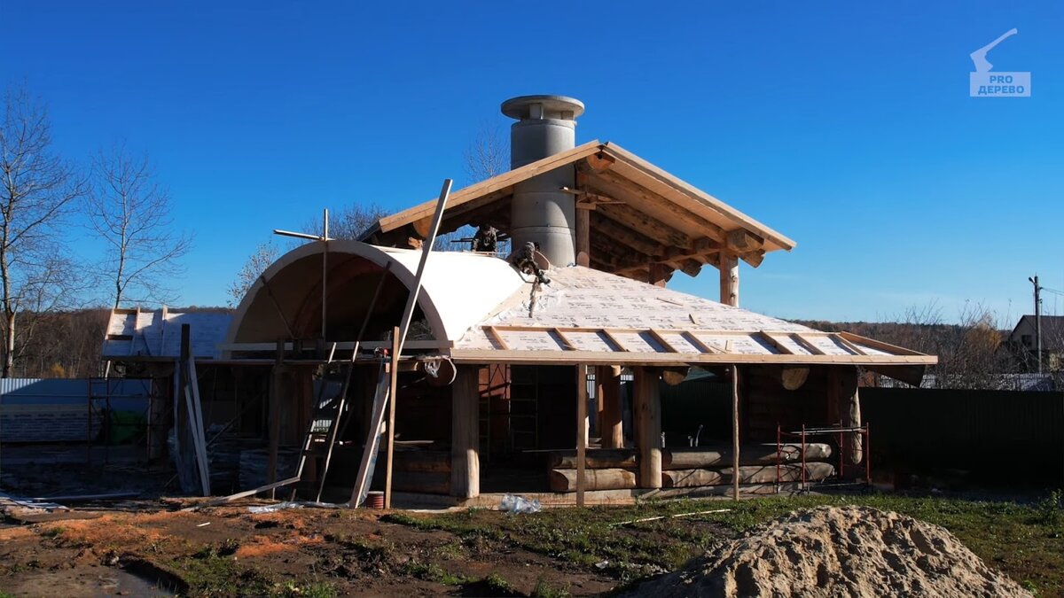 Дугообразная ферма в эркерной зоне