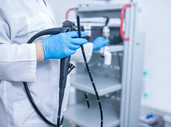 Пациент во время колоноскопии под седацией