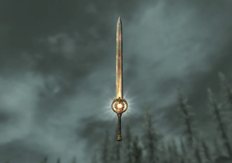 Невероятной красоты меч