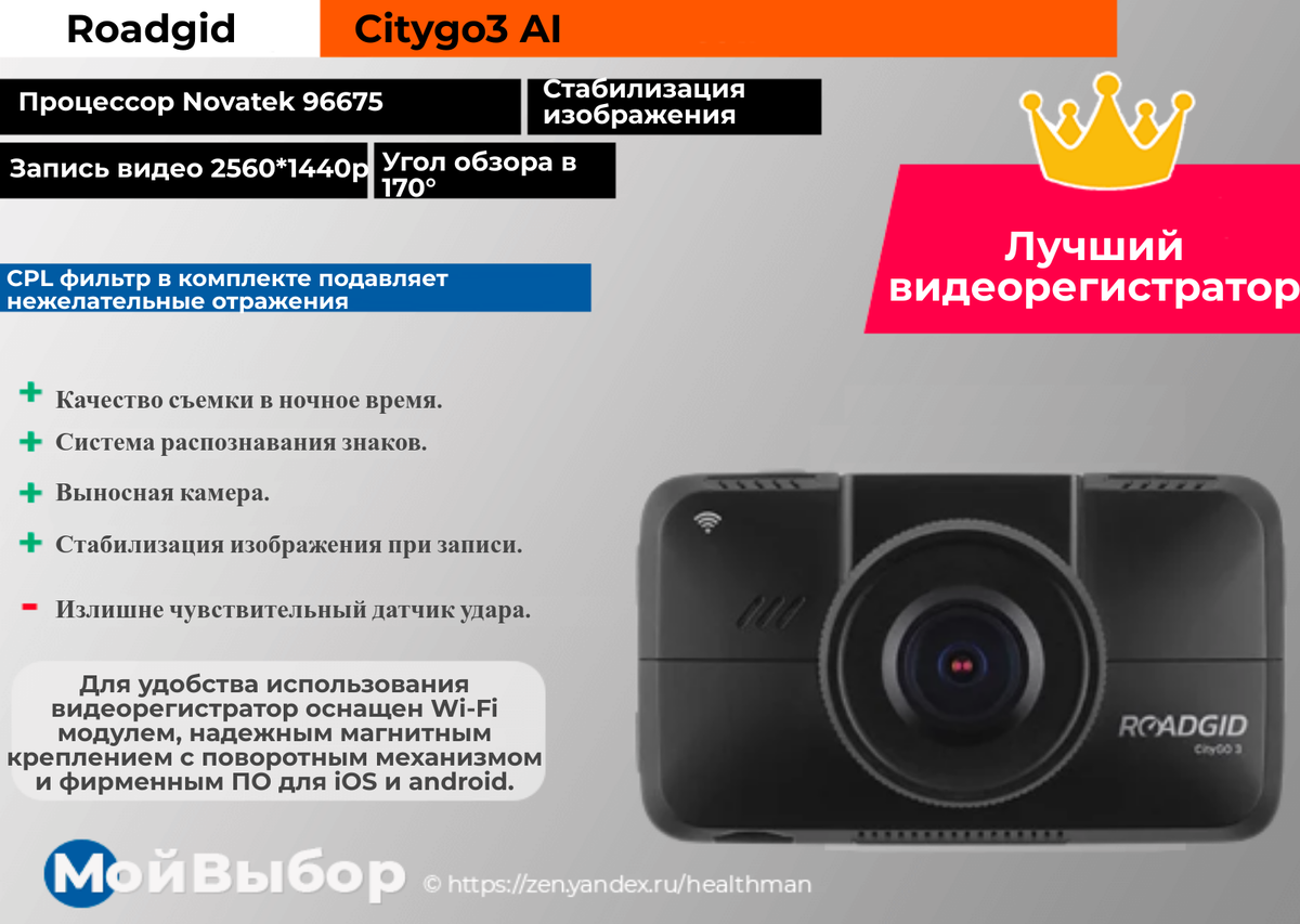 Видеорегистратор рейтинг качество. Roadgid CITYGO 3.