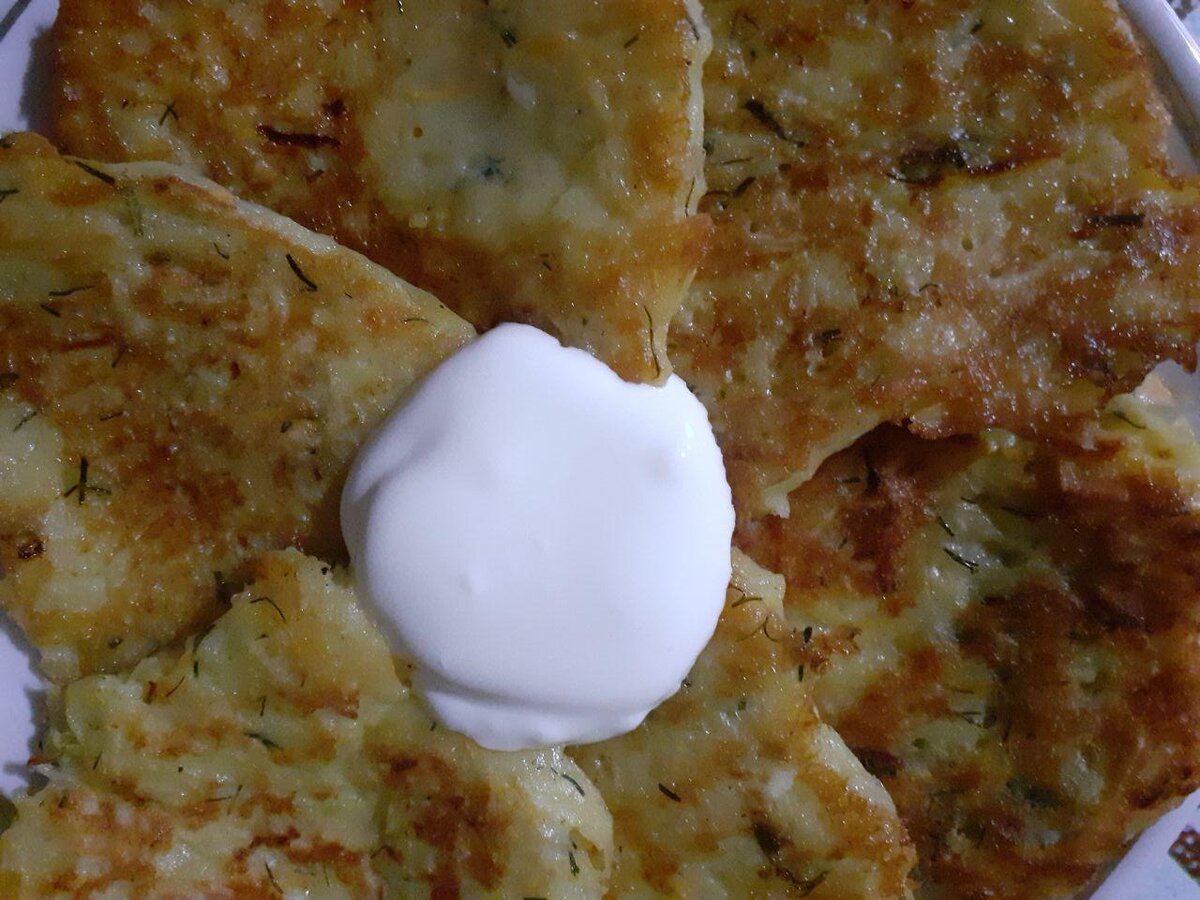 Мои деруны со сметанкой