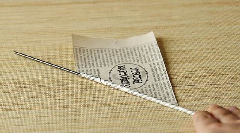 Как сделать корзинку из газетных трубочек