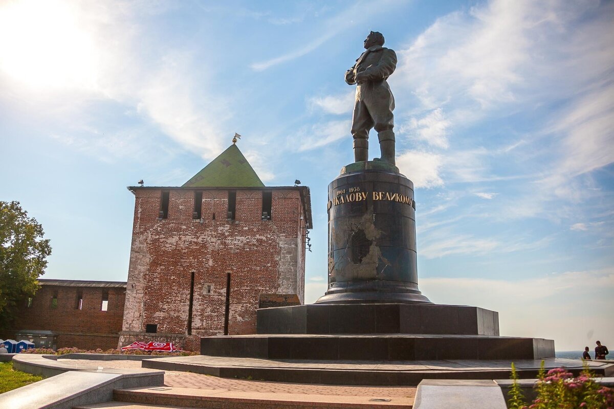 Памятник валерию чкалову нижний