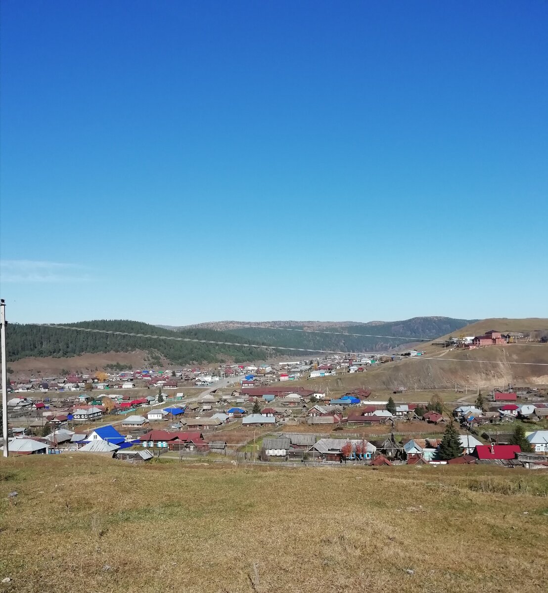 Село Кага 2019 год. Конечно не все село видно.