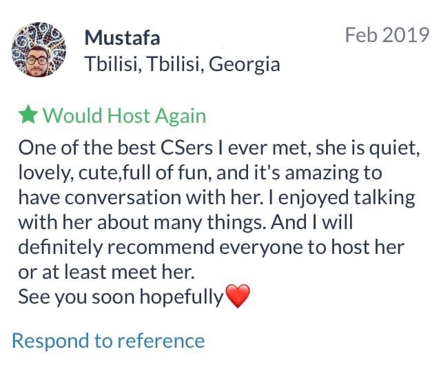 Вот какой отзыв обо мне оставил Мустафа