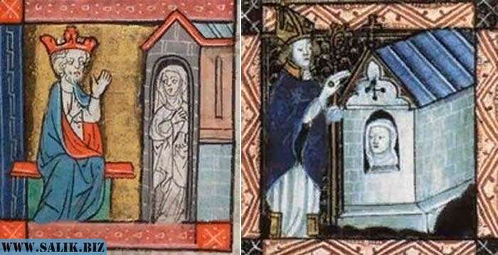 Обряд провожания в келью из средневековой Англии