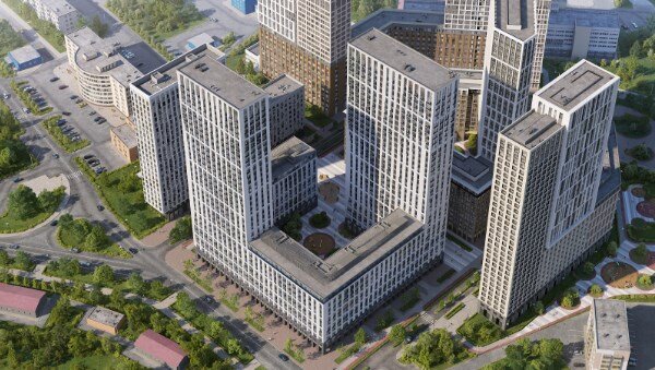 3D-визуализация первого корпуса в ЖК iLove 