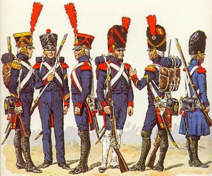 Военная одежда история. Обмундирование французской армии 1812 Наполеон. Солдат французской армии 1812. Форма солдат наполеоновской армии 1812. Форма французской армии 1812 года.