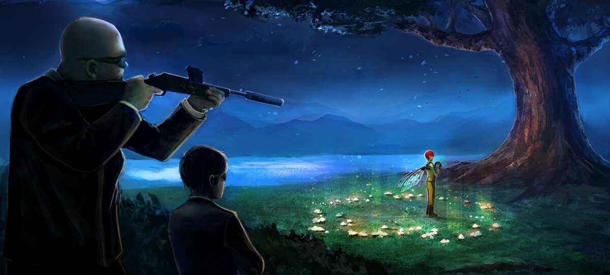 Просто чья-то иллюстрация сцены похищения Элфи с куда более каноничными героями чем в фильме (Интернет) 