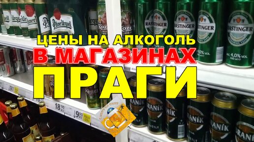 Показываю сколько стоит пиво и другой алкоголь в магазинах Праги!