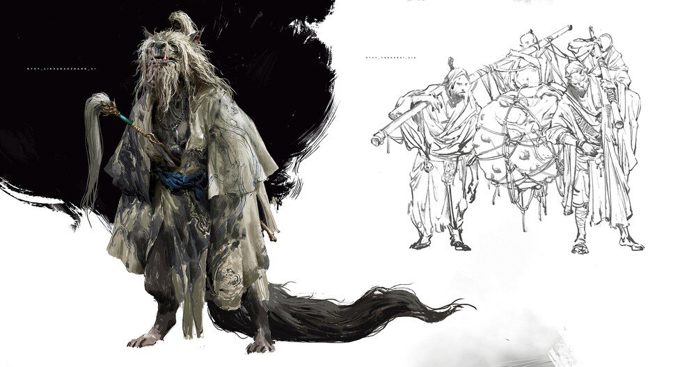 Концепт-арт Black Myth: Wukong