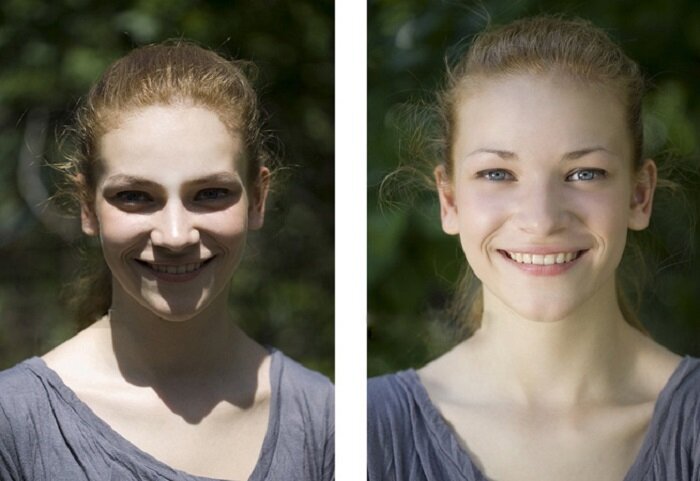 Лицо не должно находится в тени. / Фото: photofaq.ru