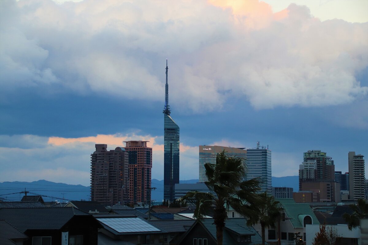 Вид на "Fukuoka Tower"