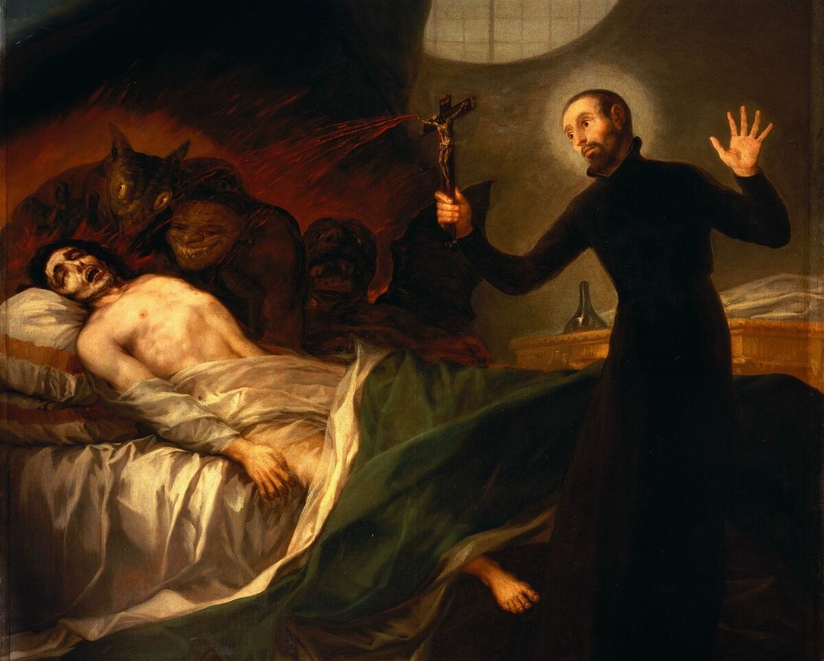 Франсиско Гойя, Святой Франциск Борджиа изгоняет демонов из умирающего, 1788 