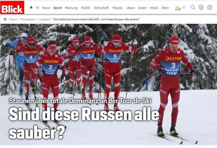 Фото: обложка интернет-издания       Источник: https://www.unian.net/sport/othersports/rossiya-doping-vse-oni-chistye-v-shveycarii-usomnilis-v-chestnosti-rossiyskih-lyzhnikov-novosti-sporta-11279528.html