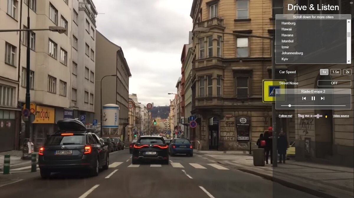 Катаемся по Праге под местное радио