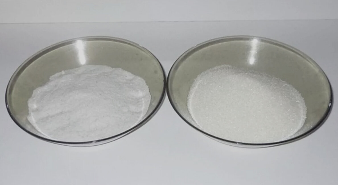 Сравнение соли и сахара