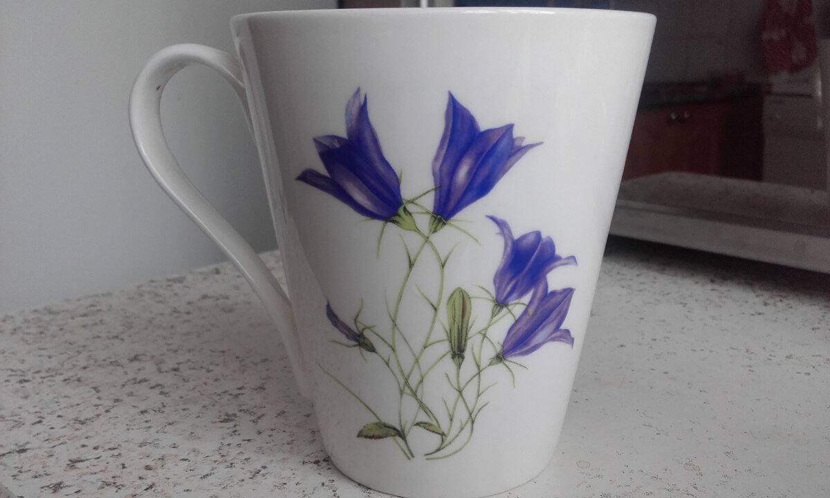 Фото автора. Вот из такого огромного бокала я обычно пью чёрный крепкий чай