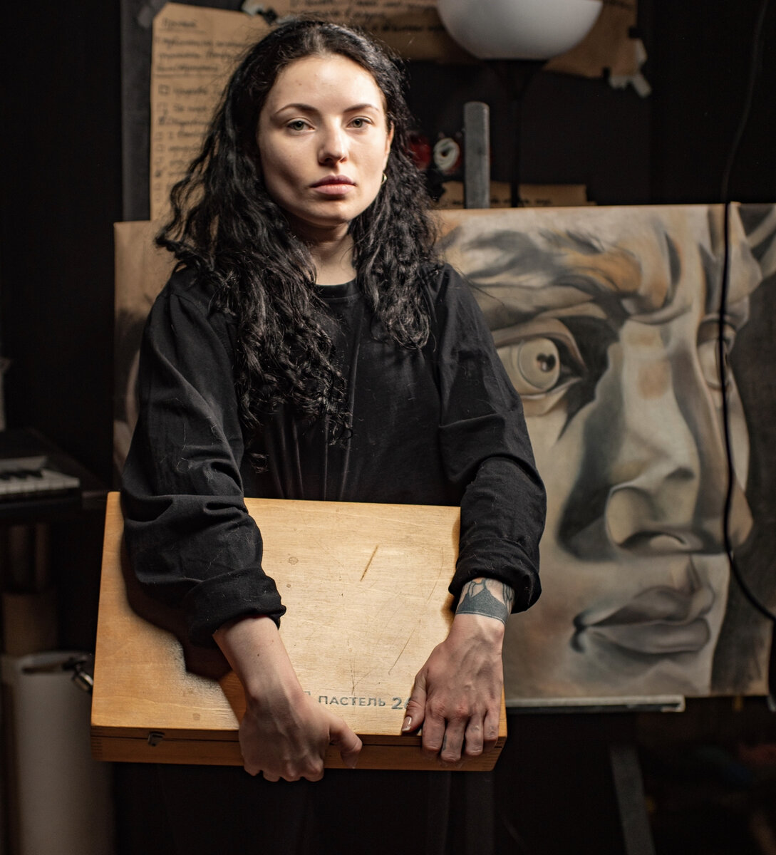 в мастерской