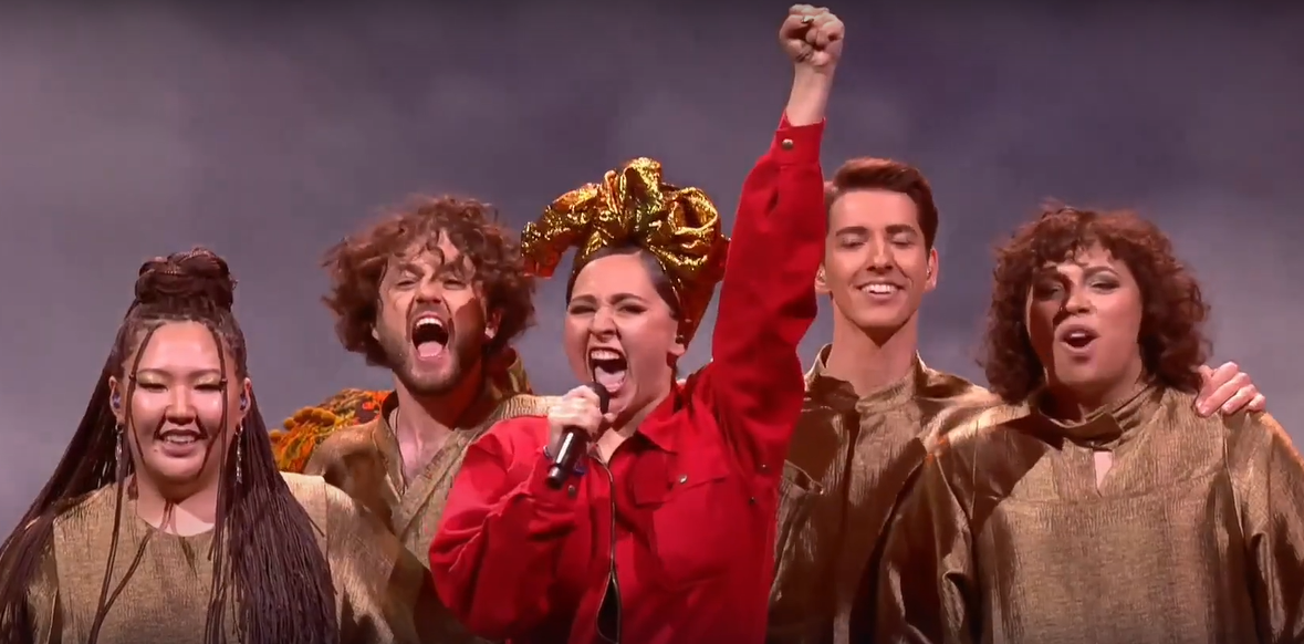 Кадр из видео Евровидение на официальном ютуб канале 