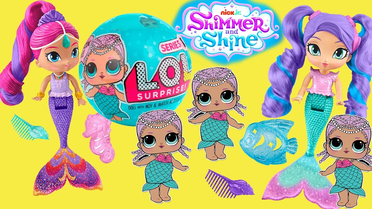 #Русалки Мультик Mermaid Shimmer and Shine #Куклы Лол Сюрпризы Color  Changing Меняют Цвет