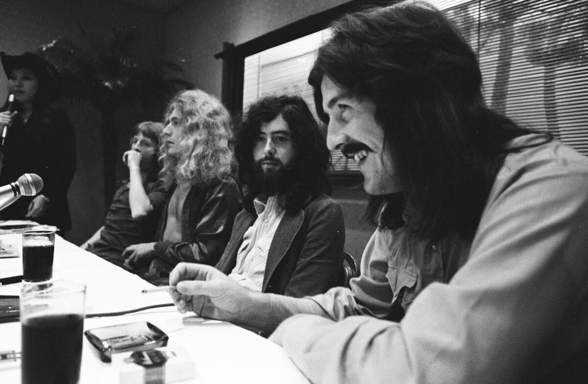 LED ZEPPELIN на пресс-конференции, 1971