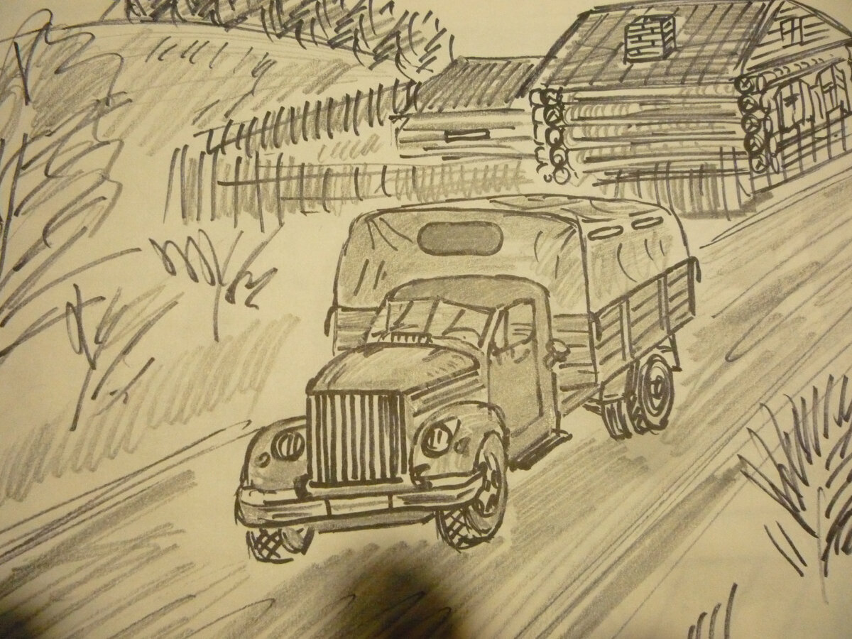 Попутка. Рисунок автора