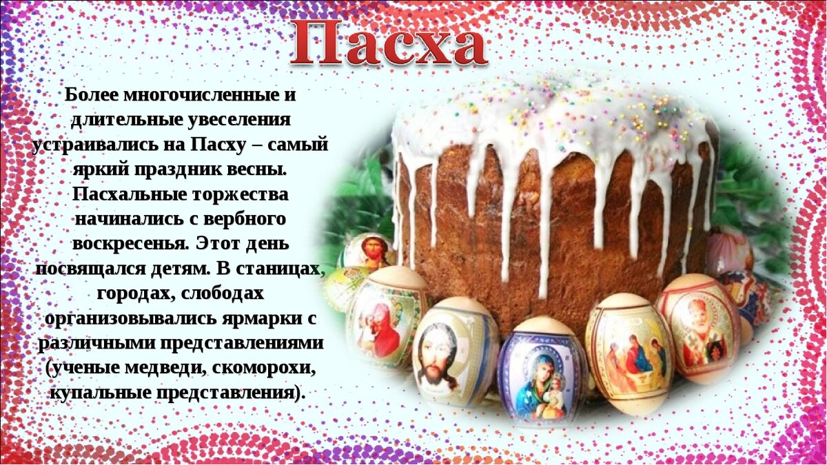 Пасха в моей семье проект