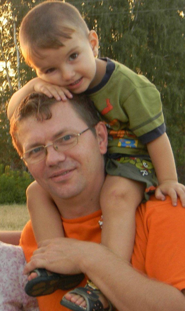 А. Либиэр с сынулей (2014 год).