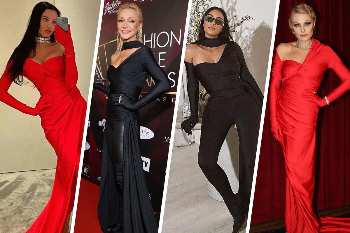 Анастасия Решетова, Кристина Орбакайте, Ким Кардашьян, Рената Литвинова в Balenciaga Фото: ТАСС/Instagram (компания-владелец Meta признана экстремистской организацией)