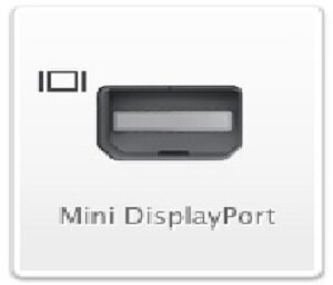 Так выглядит разъем mini DisplayPort в оборудовании