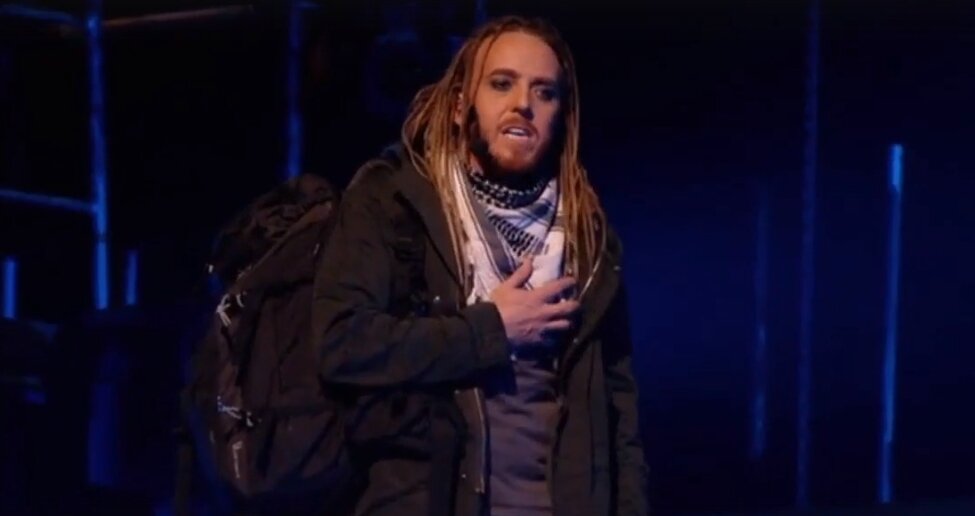 Тим Минчин в роли Иуды, 2012г.