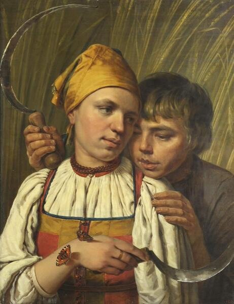А.Г.Венецианов "Жнецы"1820 гг.Русский музей