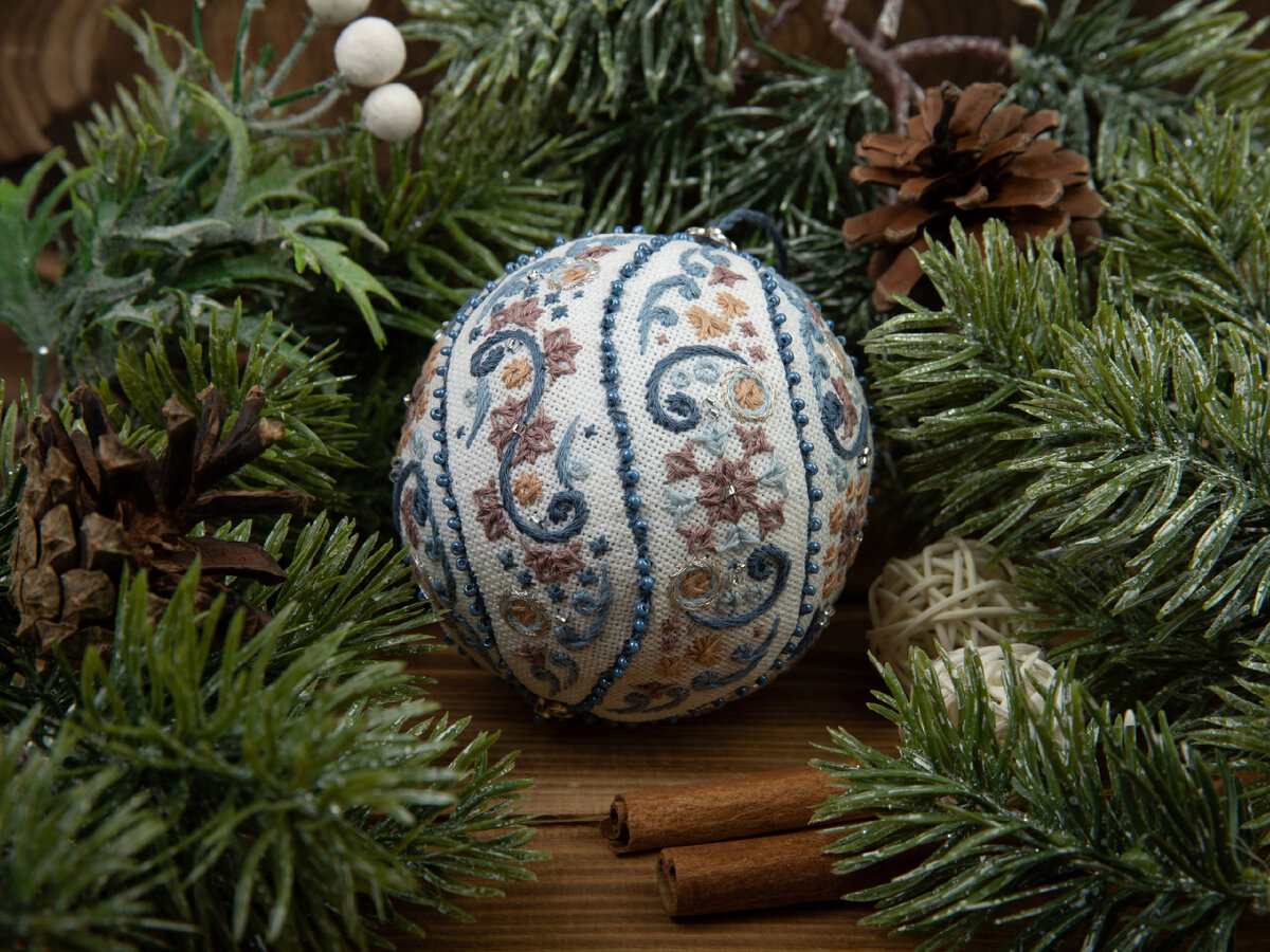 IG-7386 "Новогодняя игрушка. Морозные узоры":